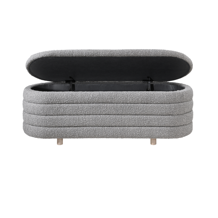 Ripple Ottoman in cologne dove by Twenty10