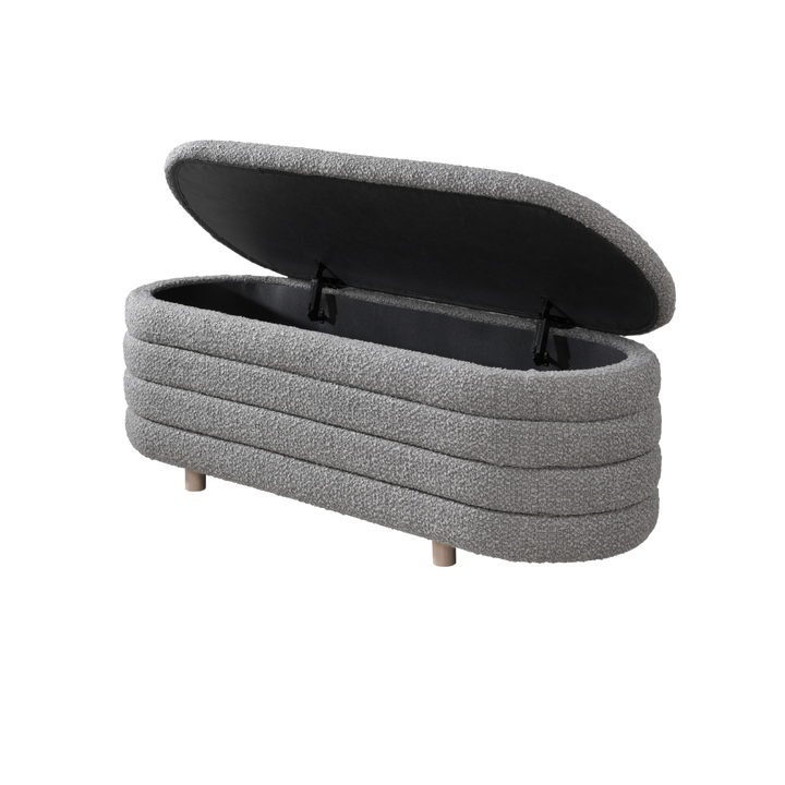 Ripple Ottoman in cologne dove by Twenty10