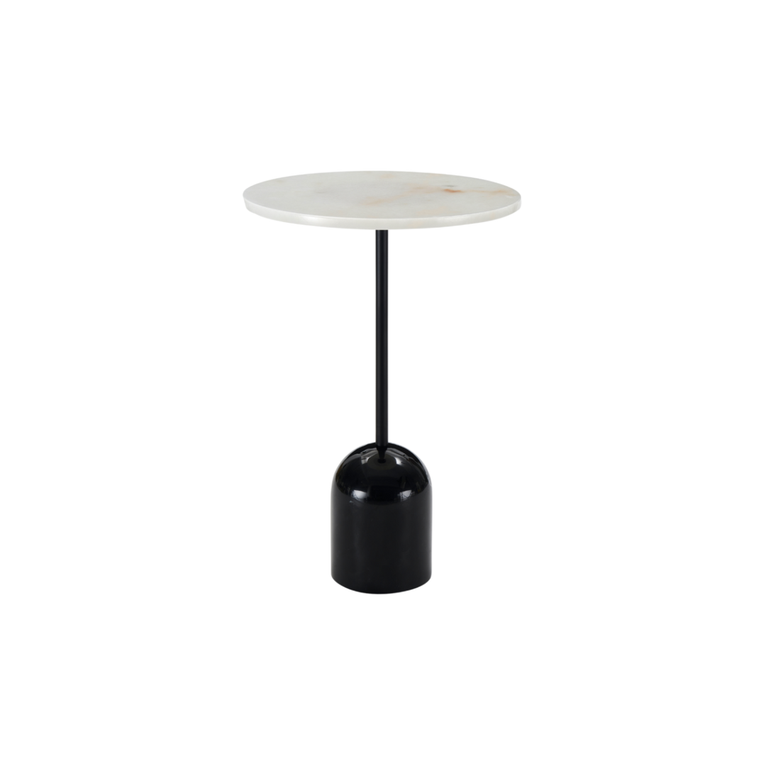 Thyme Lamp Table in black marble white marble by Twenty10